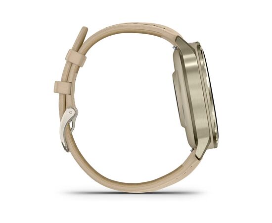 Смарт-часы Garmin Venu 4 (41mm), Beige w/ Lunar Gold + Leather, GPS смарт-годинник (010-03013-03), изображение 4