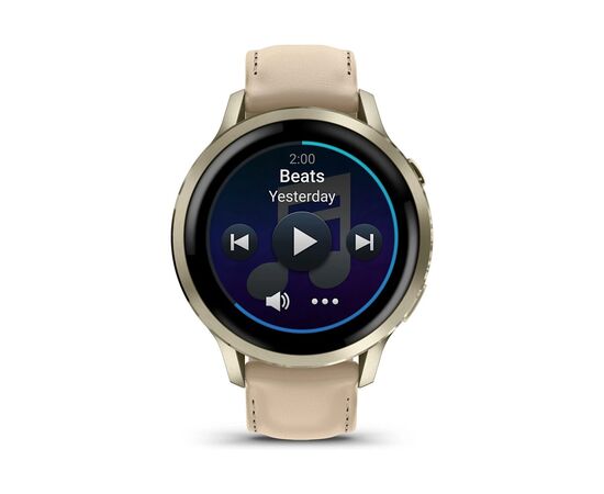 Смарт-часы Garmin Venu 4 (41mm), Beige w/ Lunar Gold + Leather, GPS смарт-годинник (010-03013-03), изображение 7