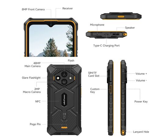 Мобильный телефон Ulefone Rugking 3 Pro 8/128Gb Black-Green (6975326660952), изображение 9