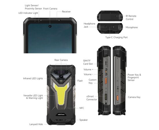 Мобильный телефон Ulefone Armor 34 Plus 16/512Gb Black (6975326661041), изображение 6