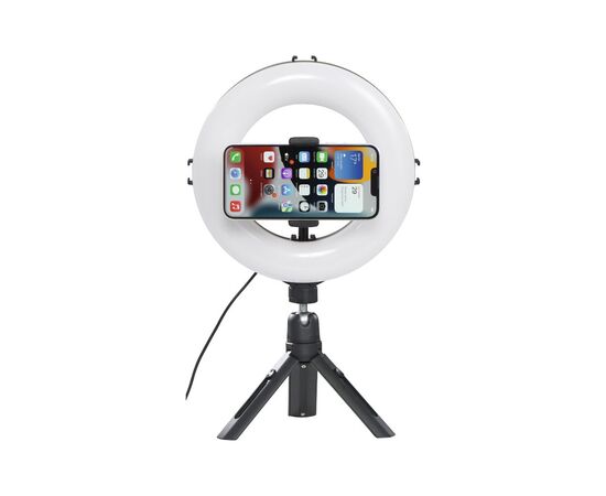 Набор блогера Hama Smartphone Tripod Smart-80 V2, 9.5cм, Bluetooth, LED ring (00004657), изображение 12