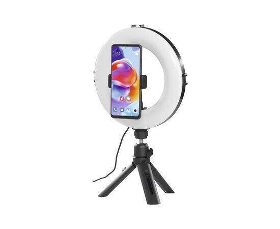 Набор блогера Hama Smartphone Tripod Smart-80 V2, 9.5cм, Bluetooth, LED ring (00004657), изображение 8