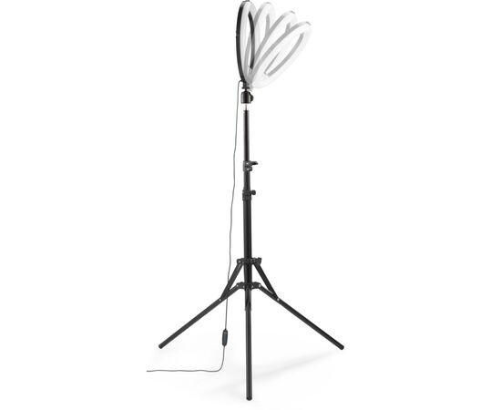 Набор блогера Hama Smartphone Tripod Steady-120 V2, 185см, Bluetooth, LED ring (00004659), изображение 3