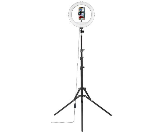 Набор блогера Hama Smartphone Tripod Steady-120 V2, 185см, Bluetooth, LED ring (00004659), изображение 4