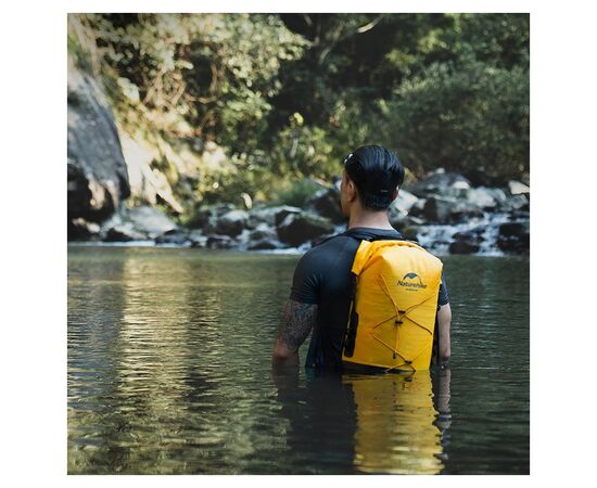 Рюкзак туристичний Naturehike водонепроникний NH21FSB04, 40л, жовтий (6927595788257), зображення 5
