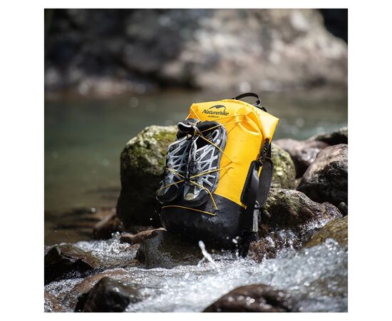 Рюкзак туристичний Naturehike водонепроникний NH21FSB04, 40л, жовтий (6927595788257), зображення 6