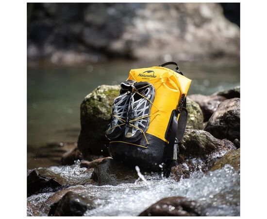 Рюкзак туристичний Naturehike водонепроникний NH21FSB04 40л бежевий (6927595788264), зображення 5