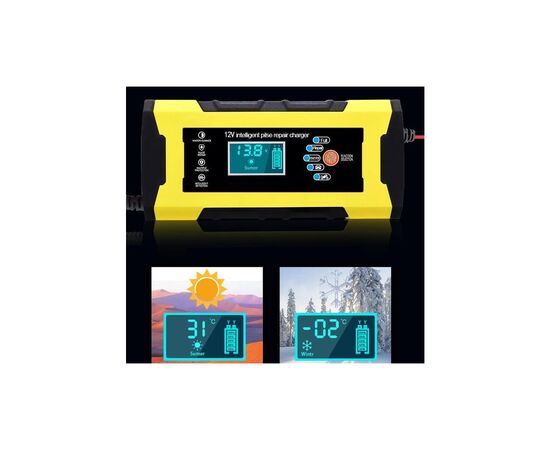 Зарядное устройство для автомобильного аккумулятора XoKo 12V10A з функцією відновлення АКБ (XK-CC12-10А), изображение 3