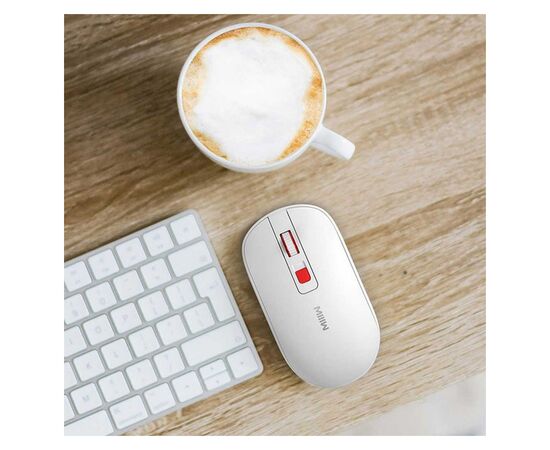 Мышка Xiaomi MiiiW Lite Wireless/Bluetooth White (MW23M21 White), изображение 4