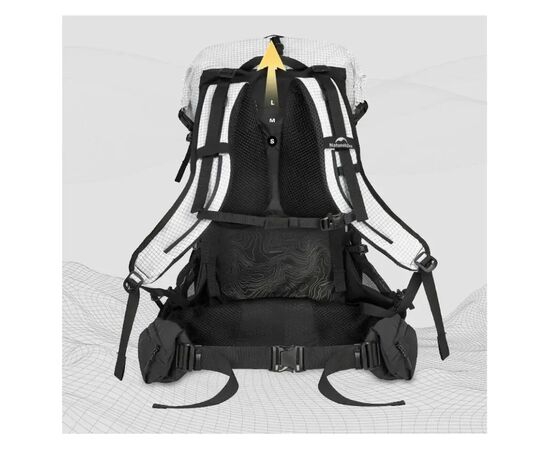Рюкзак туристический Naturehike Helium CNK2450XB016, 40 л, чорний, M (6976507666664), изображение 5