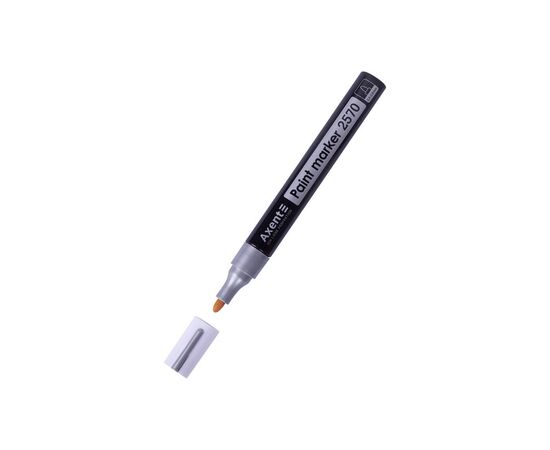 Маркер Axent Paint 2570-A, 2,4-2,8 мм круглый серебряный (2570-34-A)