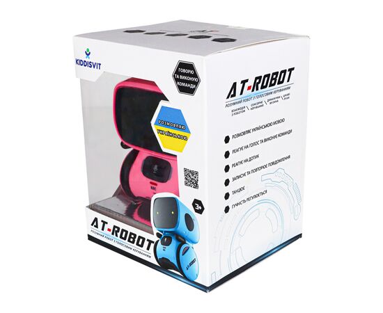 Интерактивная игрушка AT-Robot робот с голосовым управлением розовый, украинский (AT001-04-UKR), изображение 12