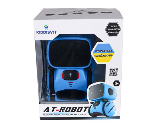 Интерактивная игрушка AT-Robot робот с голосовым управлением синий, украинский (AT001-05-UKR), изображение 2