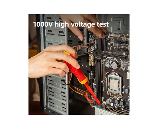 Отвертка Deli изолированная крестовая PH2 x 100 мм (EDL516100), изображение 2