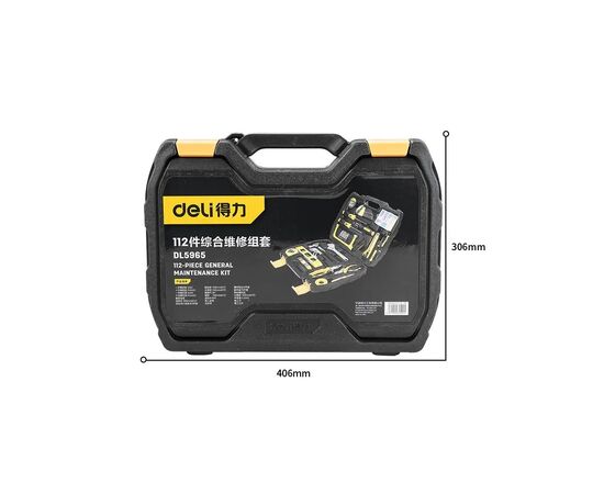 Набор инструментов Deli 112 шт. (DL5965), изображение 3