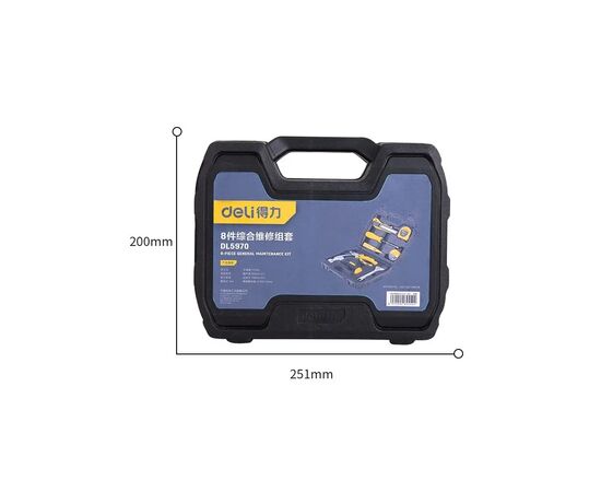 Набор инструментов Deli 8 шт. (DL5970), изображение 3