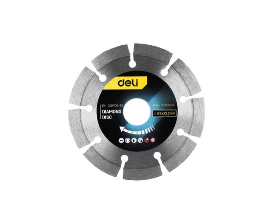 Круг отрезной Deli алмазный, универсальный 125 х 22,2 мм (DH-SQP125-E1)