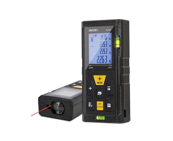 Лазерный дальномер Deli до 60 м (DL4168)