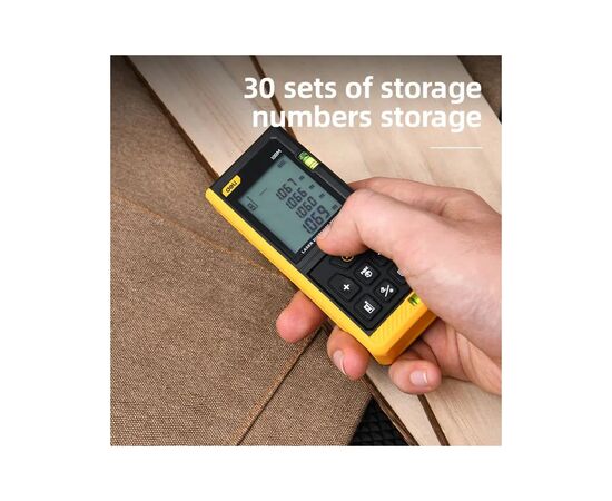 Лазерный дальномер Deli до 100 м (EDL4170), изображение 3