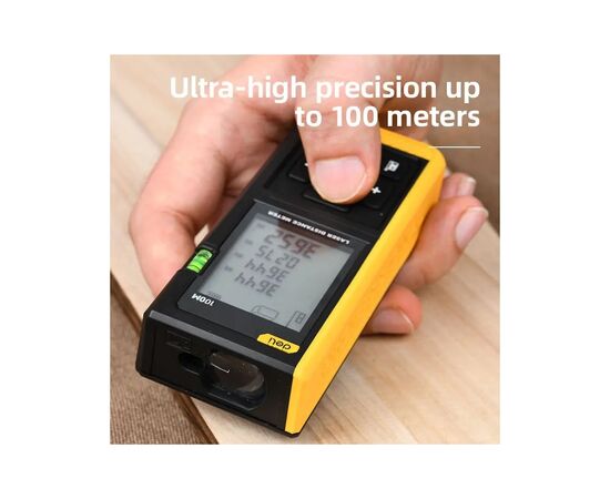 Лазерный дальномер Deli до 100 м (EDL4170), изображение 4
