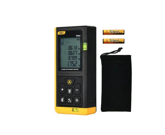 Лазерный дальномер Deli до 100 м (EDL4170)