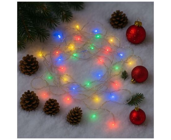 Гирлянда ColorWay LED 100 10м (8 функцій) різнокольорова (прозорий кабель) USB (CW-G-100L10UTMC), изображение 5