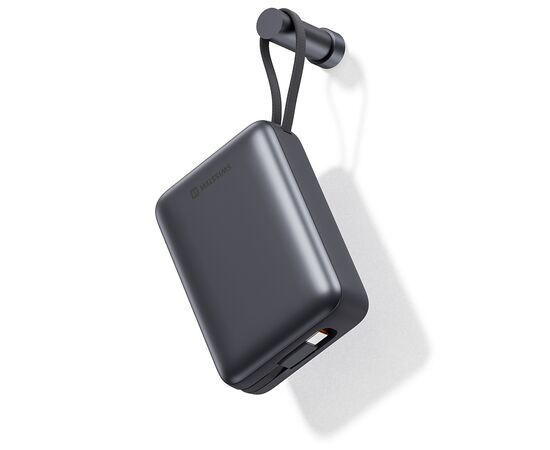 Батарея универсальная SWISSTEN 20000mAh SPACE 22/5W PD QC w/built-in cables USB-C/LIGHTNING Silver (8595217490598), изображение 4