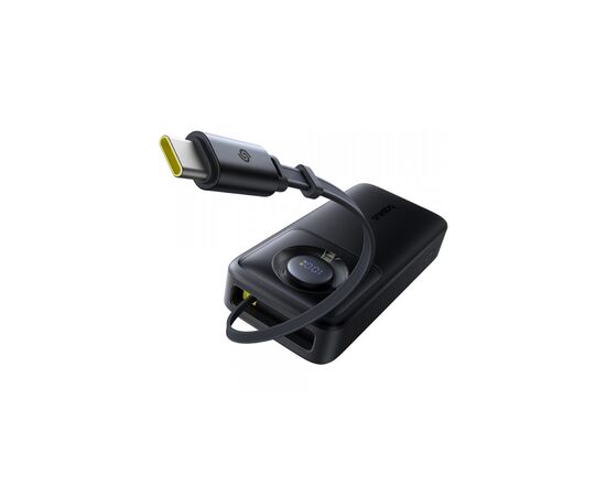 Батарея универсальная Baseus 20000mAh Free2Pull 65W PD, built-in USB-C cable, Black (P10073700123-00), изображение 4