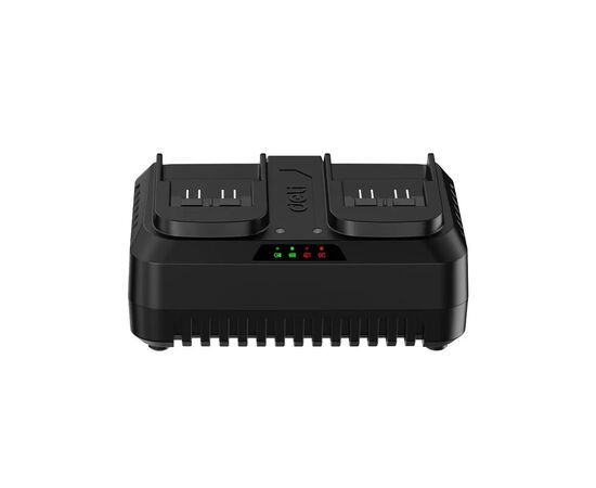 Зарядное устройство для аккумуляторов инструмента Deli на 2 аккумулятора 20В, 4A (EDE-CD20D4), изображение 2