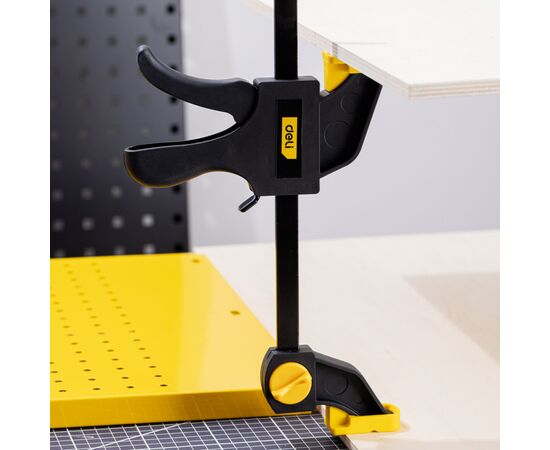 Струбцина Deli быстрозажимная 18 см (EDL110118), изображение 3