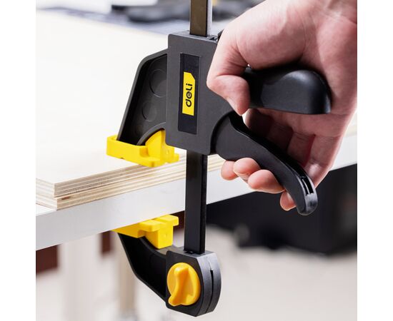Струбцина Deli быстрозажимная 18 см (EDL110118), изображение 8