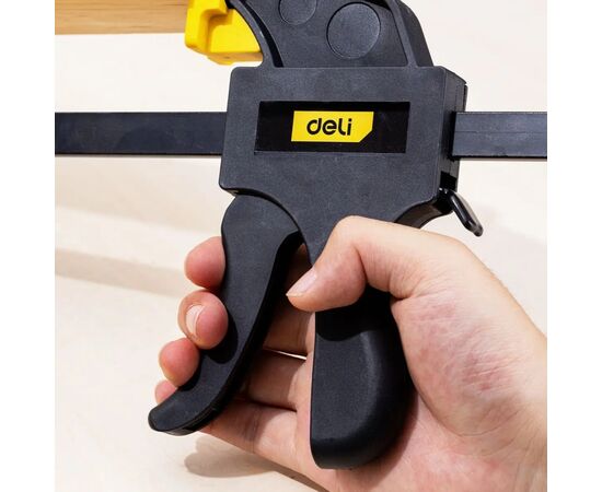 Струбцина Deli быстрозажимная 25 см (EDL110124), изображение 5