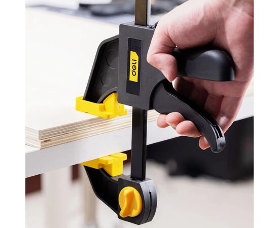 Струбцина Deli быстрозажимная 25 см (EDL110124), изображение 8