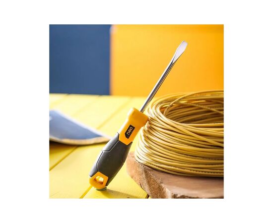 Отвертка Deli шлицевая 6 x 100 мм (DL6361001), изображение 4