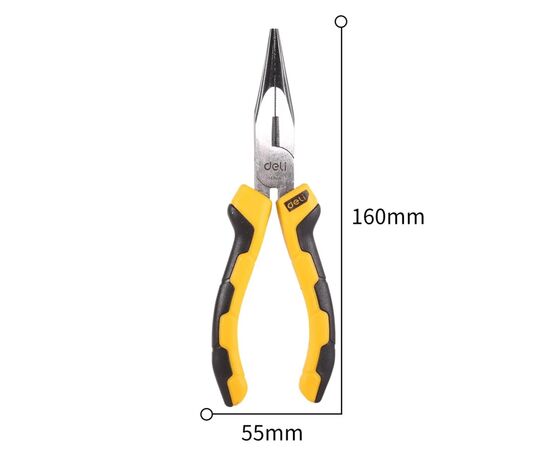 Плоскогубцы Deli с длинным носом #6 (EDL2106), изображение 3