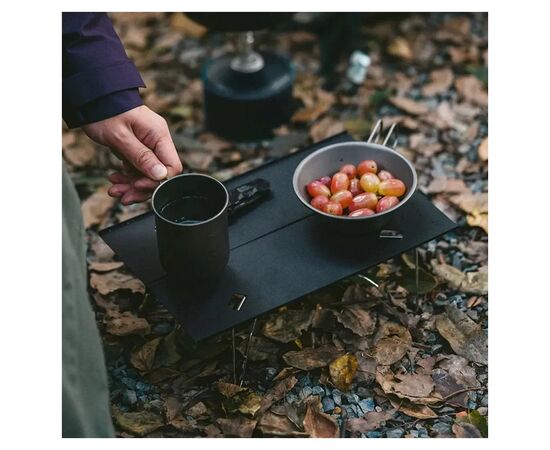 Туристичний стіл Naturehike CNK2450JJ024, 31х21 см, алюміній, чорний (6927595791868), зображення 5