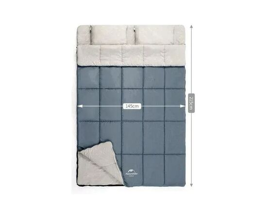 Спальний мішок Naturehike двомісний NH21MSD05, блакитний (6927595782521), зображення 2