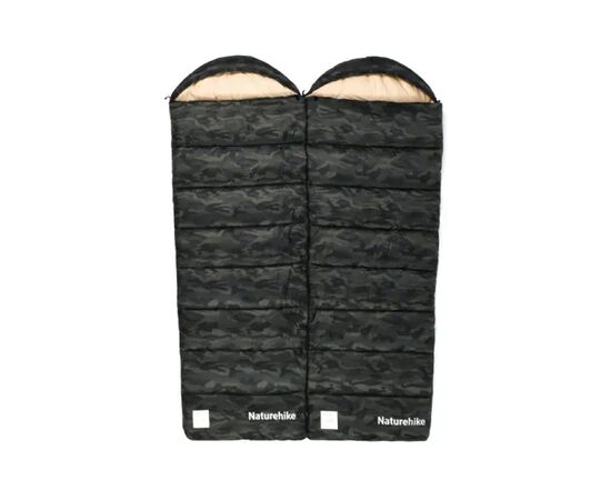 Спальний мішок Naturehike з капюшоном M320 CNK2350WS023, зелений камуфляж, лівий (6975641889199), зображення 2