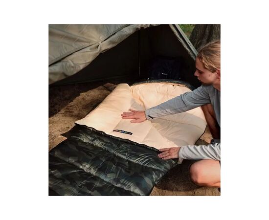 Спальный мешок Naturehike з капюшоном M320 CNK2350WS023, зелений камуфляж, правий (6975641889205), изображение 5