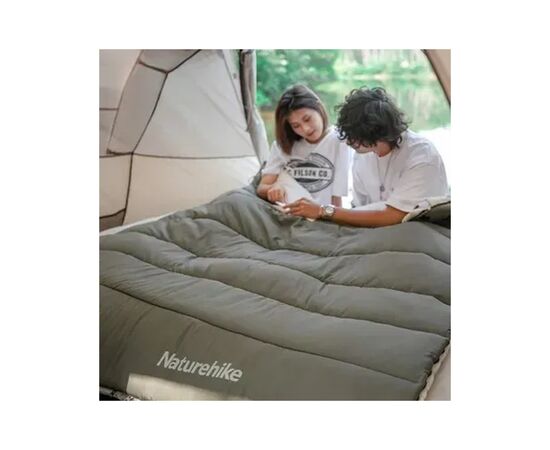 Спальний мішок Naturehike з капюшоном LD350 CNK2300SD016, темно-зелений (6976023921810), зображення 4