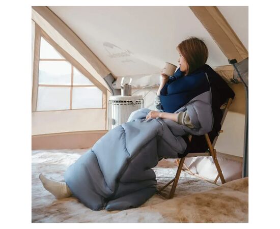 Спальный мешок Naturehike з капюшоном Sunny Day PL02 U250 CNK2550WS028, (8,5°C), правий, коричнево-зелений (6977465868398), изображение 4