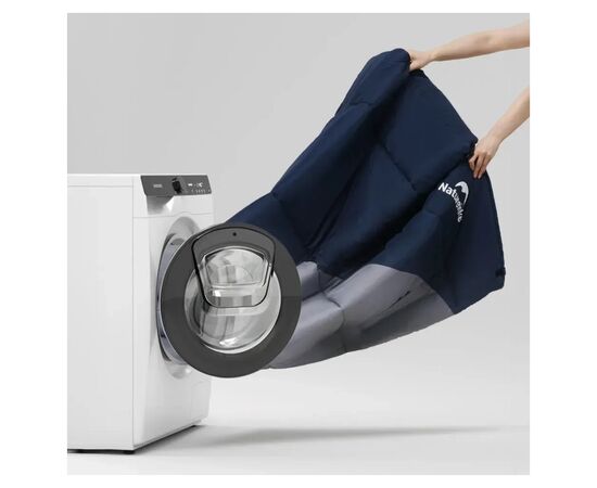 Спальний мішок Naturehike з капюшоном Sunny Day PL02 U450 CNK2550WS028, (3,9°C), лівий, блакитно-синій (6977465868428), зображення 3