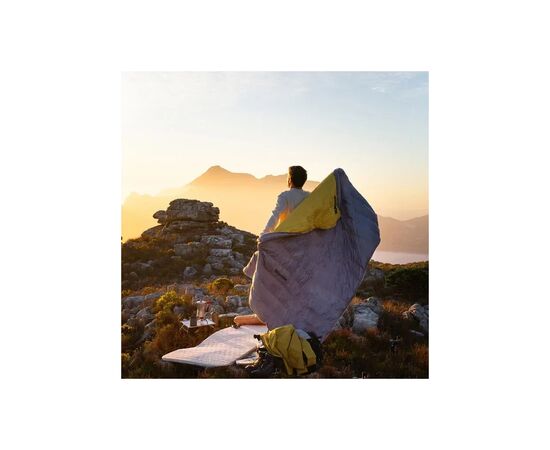 Спальный мешок Naturehike з натуральним пухом CW700 CNK2450WS048, L, жовто-сірий (6927595788103), изображение 5