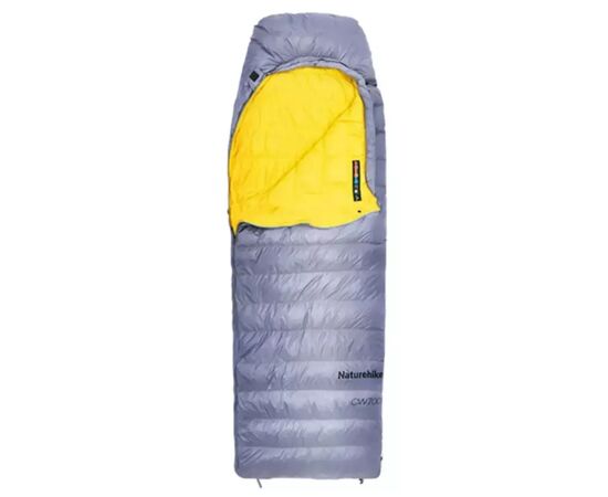 Спальный мешок Naturehike з натуральним пухом CW700 CNK2450WS048, M, жовто-сірий (6927595788127)