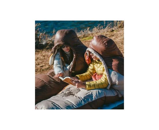 Спальный мешок Naturehike з натуральним пухом Snowbird CNK2550WS014, L, коричневий 400 г (6927595784464), изображение 4