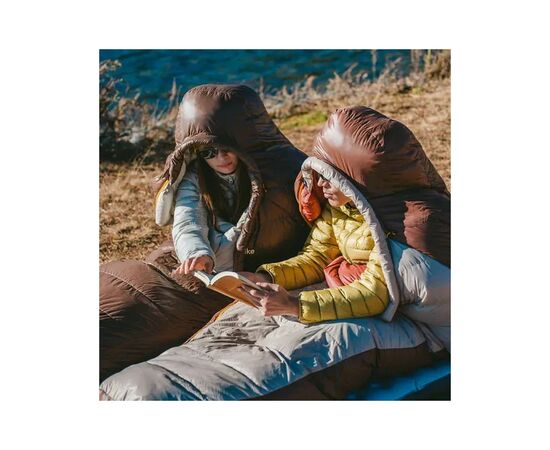 Спальный мешок Naturehike з натуральним пухом Snowbird CNK2550WS014, M, коричневий 400 г (6927595784495), изображение 4