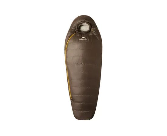 Спальный мешок Naturehike з натуральним пухом Snowbird CNK2550WS014, M, темно-коричневий 400 г (6927595784402)