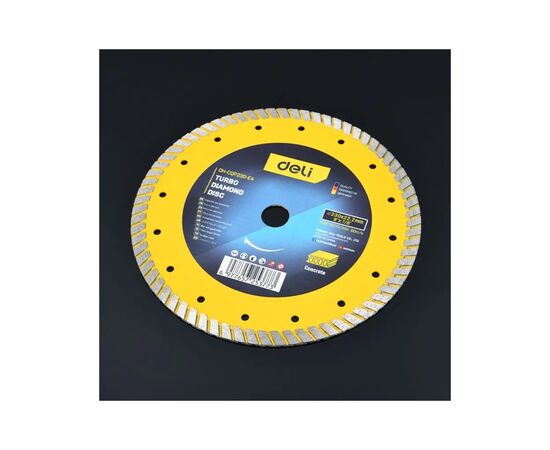 Круг отрезной Deli алмазный, по плитке, бетону, камню 230 x 22,2 мм (EDH-CQP230-E4), изображение 5