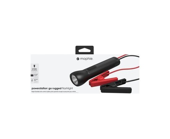 Пуско зарядний пристрій Mophie 9900mAh 2A, бустер 400A, вбудований ліхтарик 450lm, Black (53046), зображення 11