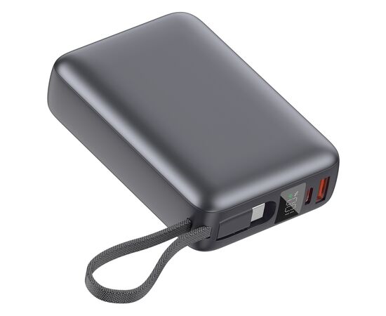 Батарея універсальна Vinga 20000 mAh 45W Display Cable (VPBB2045C), зображення 2